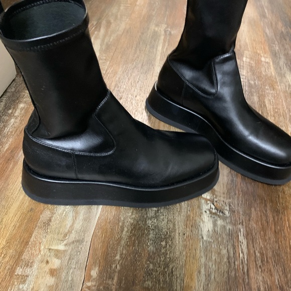 GIA RHW platform ankle boots size 39 eco leather made in Italy - Picture 11 of 15